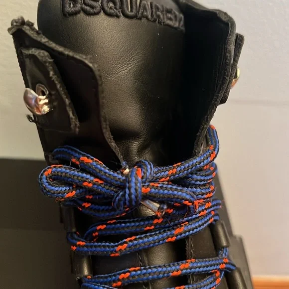 Dsquuared 2 , Sneakers 2 pair Italy Kids size 31 white Black - Picture 3 of 12